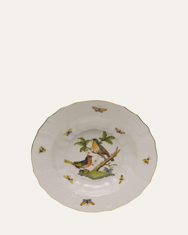Rothschild Bird Motif 8 Rim Soup Bowl
